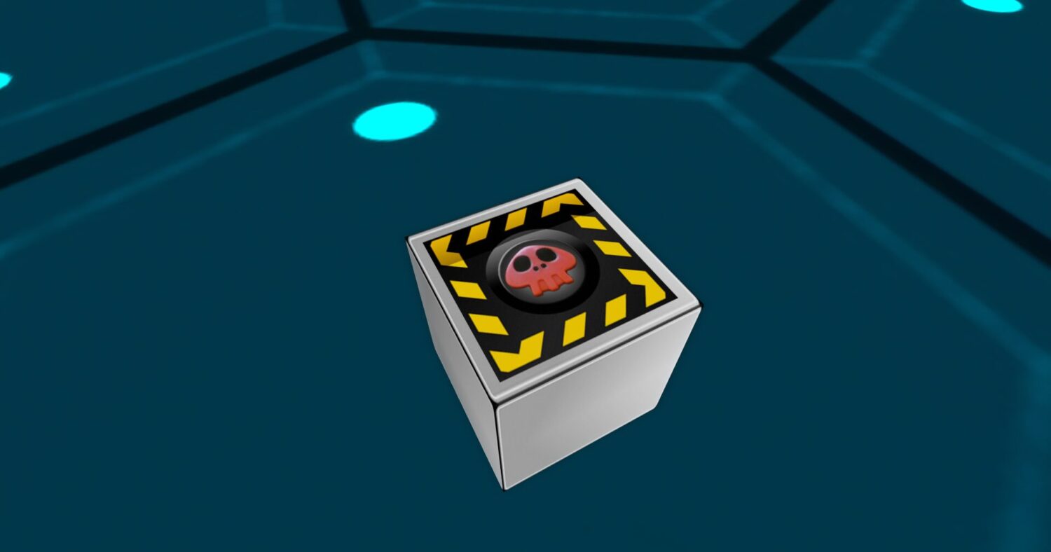 カッパが狙ってるボタン