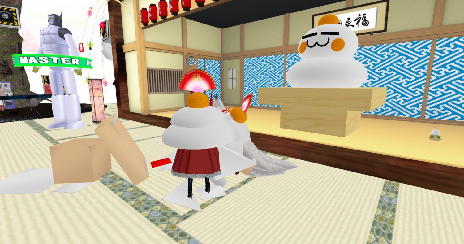 バラバラになる鏡餅