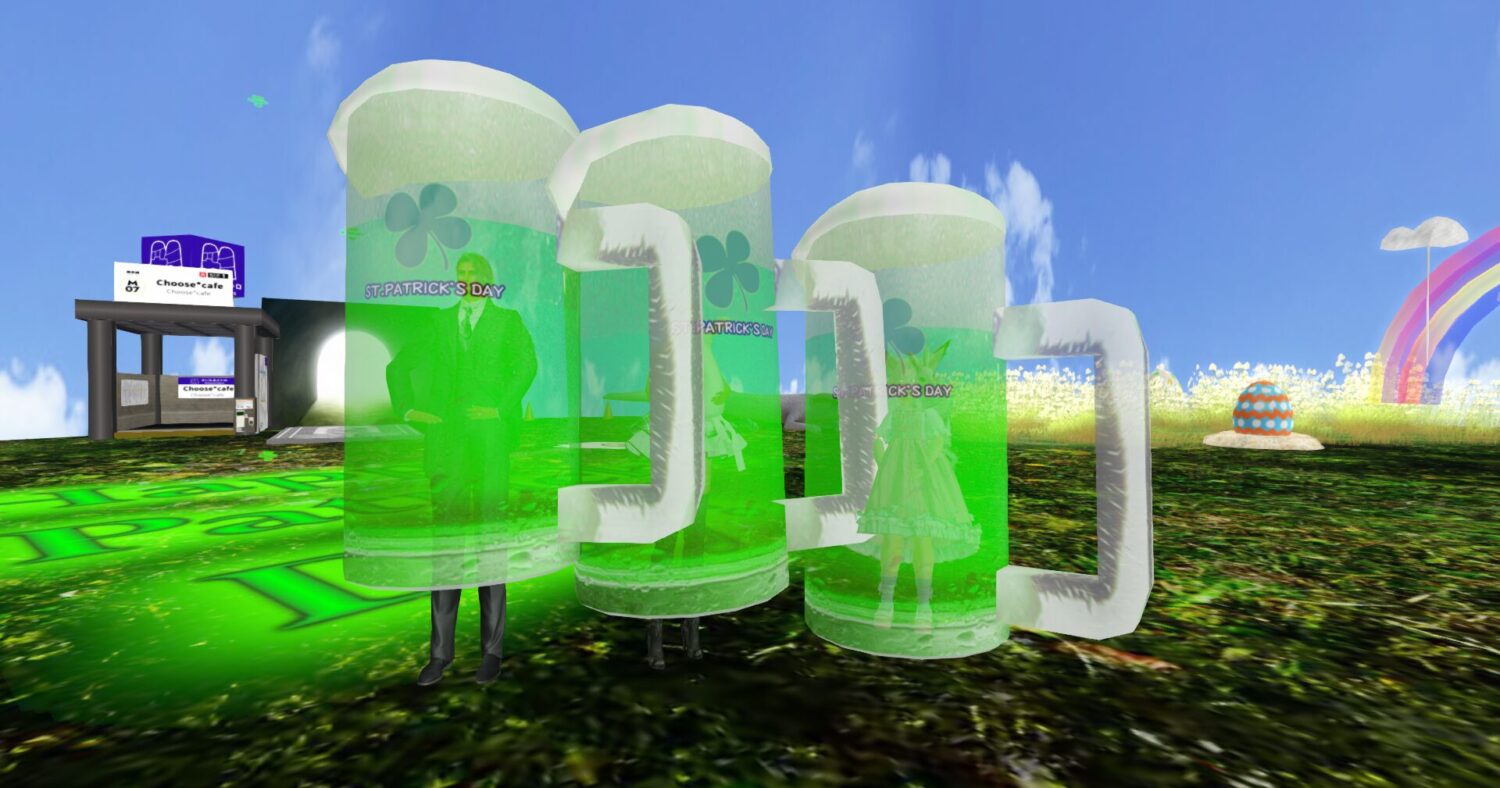 セントパドリックdayに緑のビールを